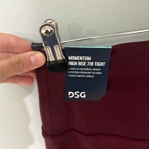 DSG Momentum High Rise 7/8 Tight - Burgundy